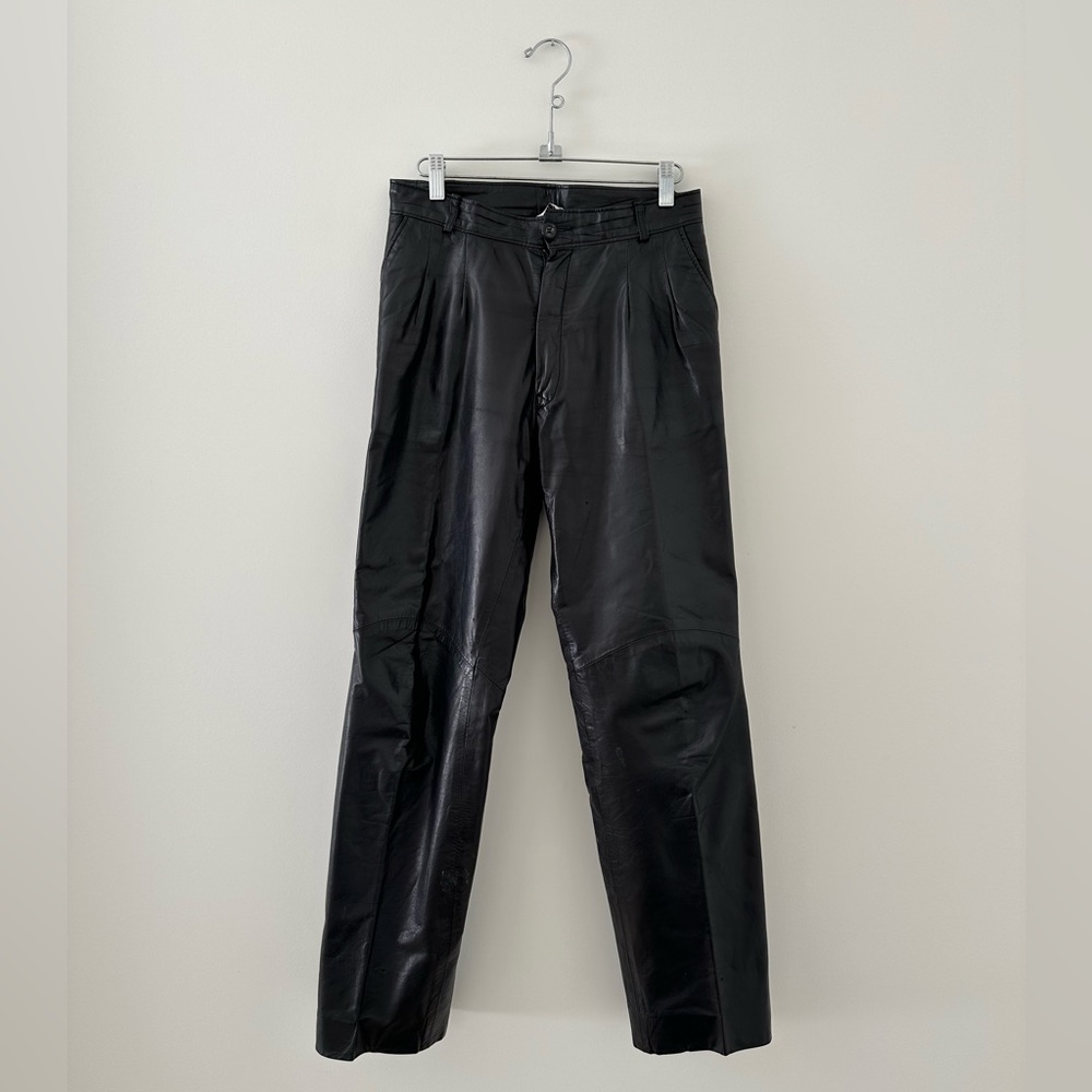 Vintage Black Sheep 100% leather pants - size 28